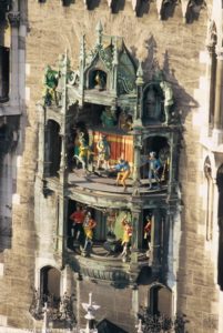 Ansicht Glockenspiel Neues Rathaus München