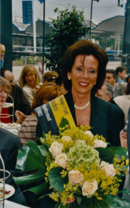 Barbara Schöne am 6.2.2002 bei der Eröffnung des Petueltunnels