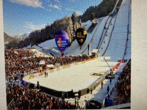 Schisprungschanze - Neujahrsspringen am 1. Januar - ein Publikumsspektakel