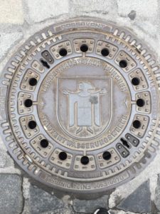 Ansicht Gullideckel Stadtentwässerungswerke München